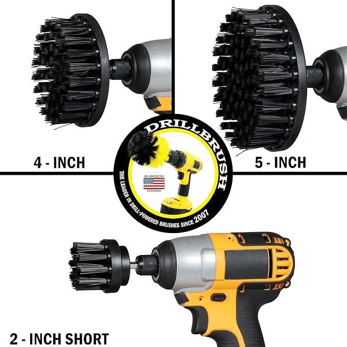 Ultra Stiff Drill Powered Cleaning Brush Set - Image 7