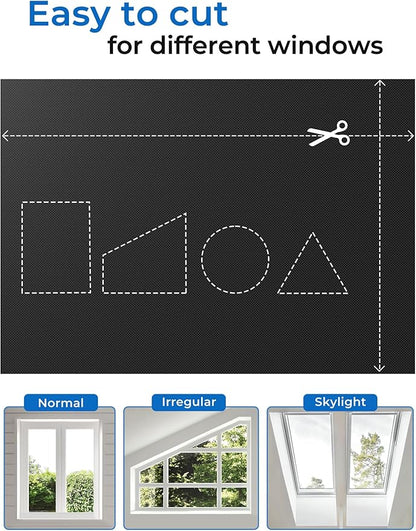 Sumobaby Blackout Curtains Portable 24"x84",No Drill Door Curtains for Door window with Upgraded Hook&Loop Tapes,Thermal Insulated Privacy 100% Blackout Window Cover for Various Scenes (1 Panel,Black)