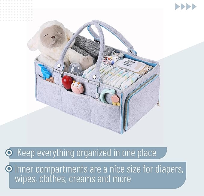 Mr. Pen- Baby Diaper Caddy Organizer, 2 Pack, Large Baby Caddy Organizer - Image 4