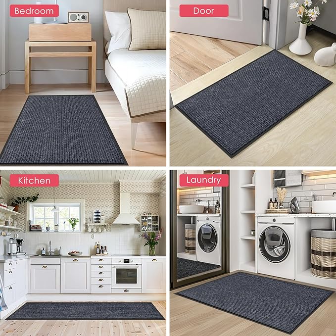 Kuyal Front Door Mat, Commercial Floor Mats Inside Outside Entrance, Heavy Duty - Image 5