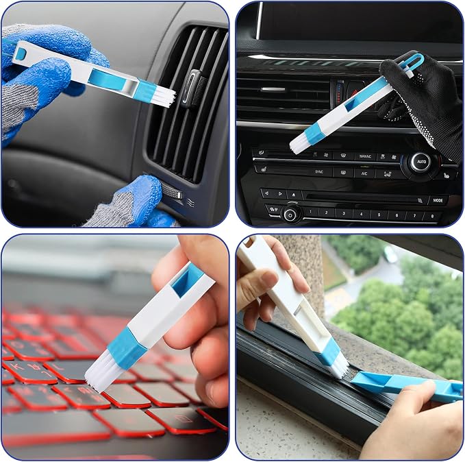 10 Pieces Cleaning Brush Small Scrub Brush, Window Door Sliding Track - Image 3