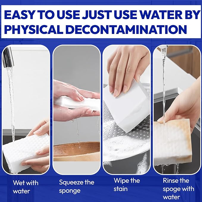 18‑Pack Magic Sponge Eraser Cleaner – High‑Density Melamine Cleaning Pads - Image 2