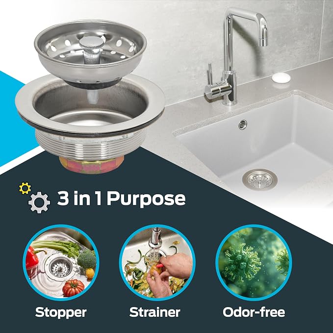 EZ-FLO Kitchen Sink Strainer - Image 3