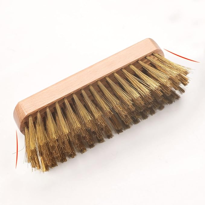 Pizza Oven Brush 7 Inch Brass Bristles Replacement Brush Head and Scraper - Image 5