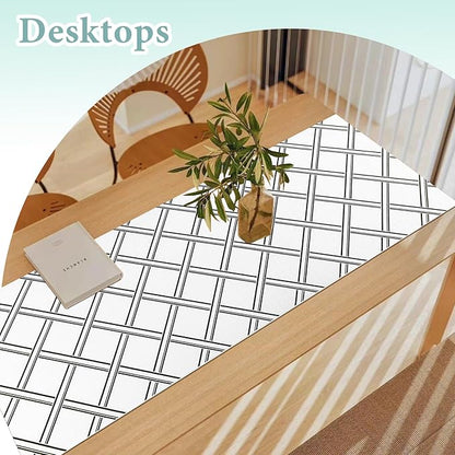 Drawer and Shelf Liner for Kitchen Cabinet: 12 in X 20 Ft Non Slip Waterproof Shelf Paper Non Adhesive Refrigerator Liners Black and White Squares Easy Liners for Bathroom
