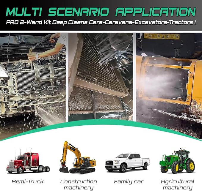 47" & 24" Radiator Cleaning Wand 2-Piece Set, 4500 PSI Stainless Steel Dual - Image 3