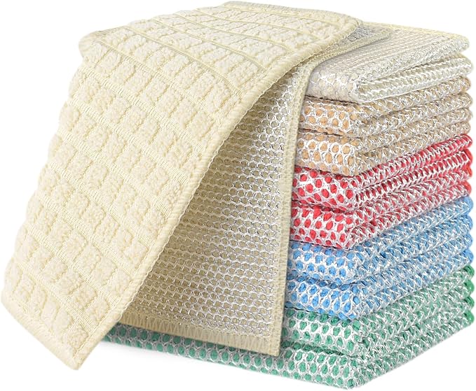 SINLAND Multipurpose Wire Dishwashing Rag Non-Scratch Cleaning Cloths, by SINLAND