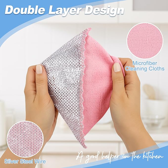 Non-Scratch Steel Wool Dishcloth - Image 2