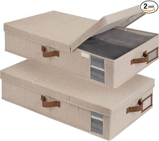 StorageWorks 2-Pack Large Under Bed Storage Bins by StorageWorks