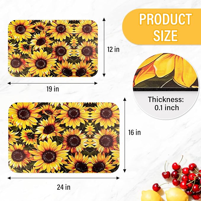 Sunflower Dish Drying Mat 24" x 16" - Image 2