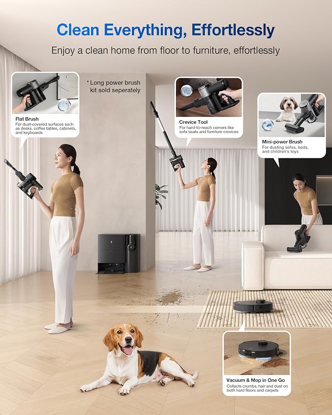 ECOVACS DEEBOT T30S Combo Robot Vacuum and Mop, All-in-One Cleaning Hub - Image 3