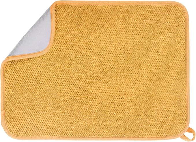 Microfiber Dish Drying Mat, Super Absorbent Kitchen Dish Drying Pad, Reversible by GeeRic