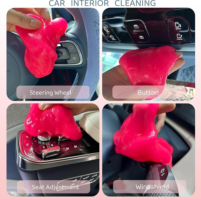 3-Pack Car Cleaning Gels Car Interior Cleaner Putty Slime Auto Detailing Tools - Image 2