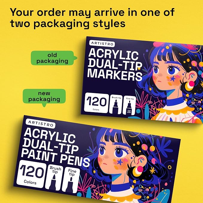 ARTISTRO 120 Acrylic Paint Markers - Image 8