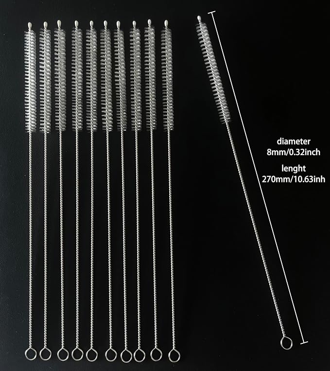 20PCS Straw Cleaner Brush kit, Straw Brush of 8mm-10.6 inch - Image 3