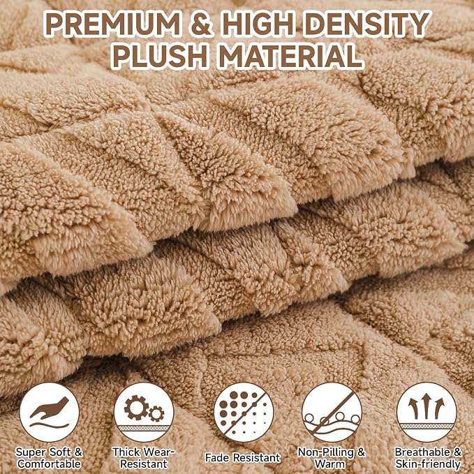 OTOB Couch Covers for 3 Cushion Couch Sofa Pet Friendly, Washable & Non Slip - Image 3
