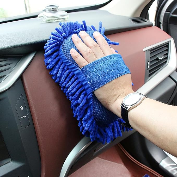 Microfiber Car Wash Sponge, Scratch-Free Vehicle Washing Mitt - Image 6