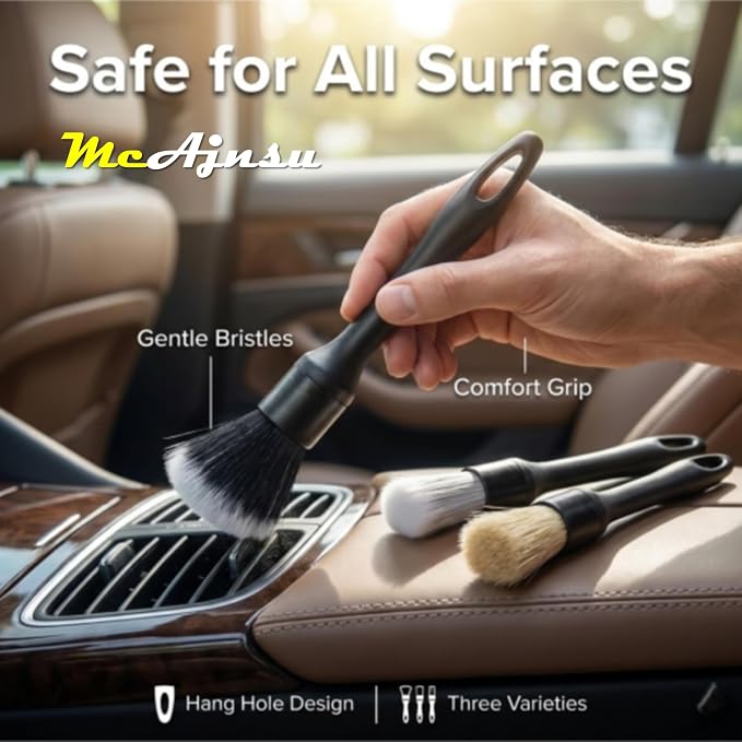 8-Piece Car Interior Detailing Kit - 160g Non-Sticky Gel - Image 2