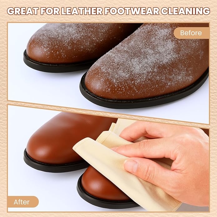 10 Pcs Shine Shoes Cloth Kit Polish Dauber Applicators Cleaning Leather Shoes - Image 4