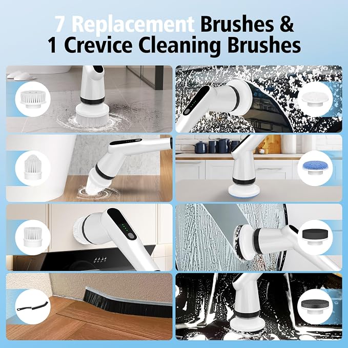 Electric Spin Scrubber, Dreazu IPX7 Shower Scrubber - Image 3