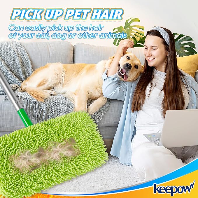 KEEPOW Reusable Microfiber Mop Pads Compatible - Image 5