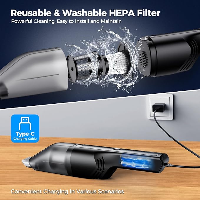 Handheld Vacuum Cordless -Car Vacuum Portable Cordless Cleaner - Image 6