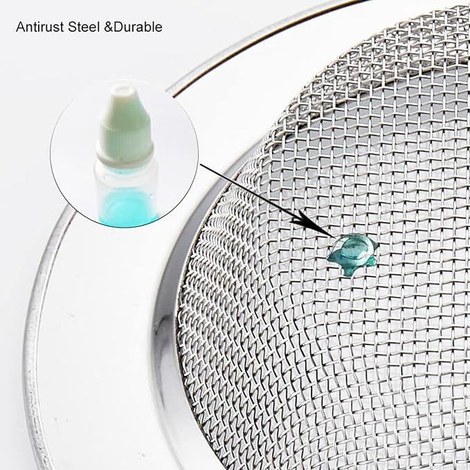2-Pack Kitchen & Bathroom Sink Drain Strainers I 4.5 Inch Bathroom Drain Hair - Image 7