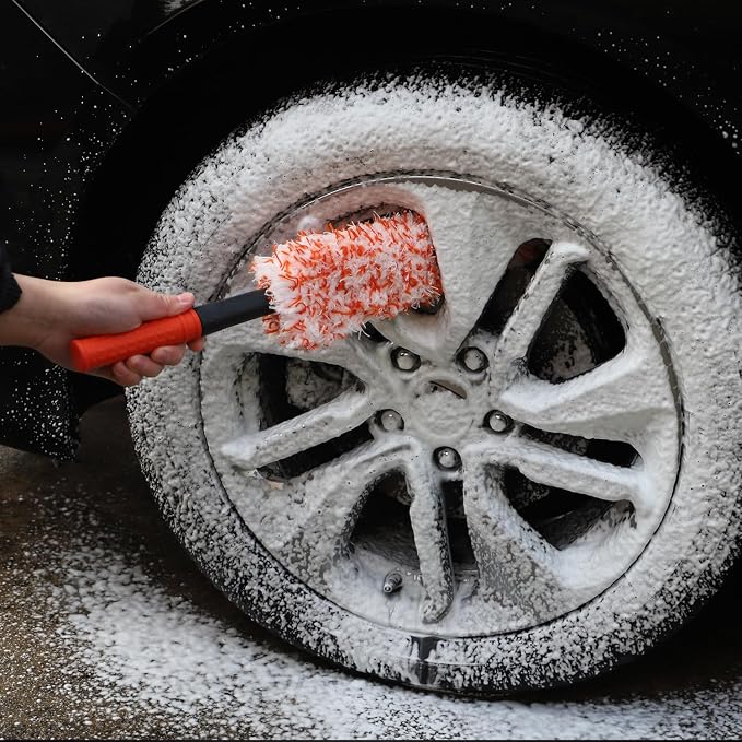 Microfiber Wheel Brush, SPTA Removable Car Wheel Cleaning Brush - Image 8