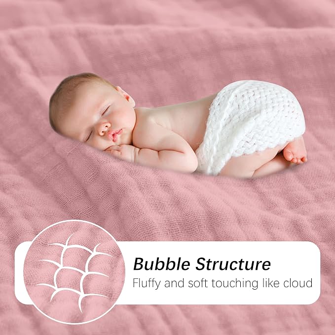 SWEET DOLPHIN Muslin Baby Bath Towels Blanket - Image 7