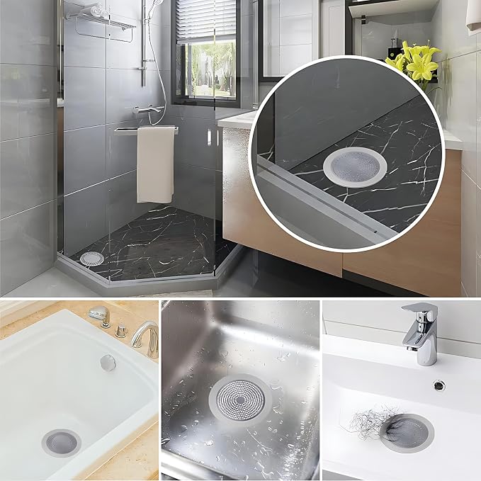 Round Shower Drain Cover Hair Catcher 5.5 inch, Hair Stopper - Image 6