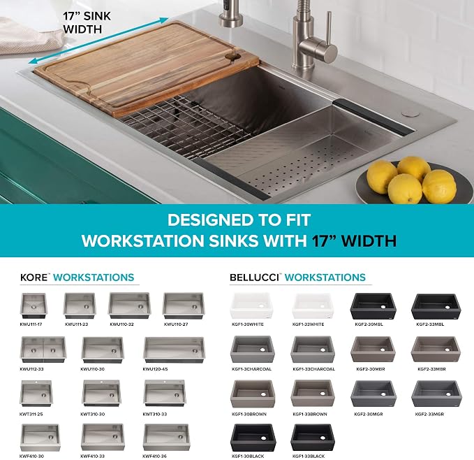 KRAUS Stainless Steel Colander for Workstation Kitchen Sink - Image 7