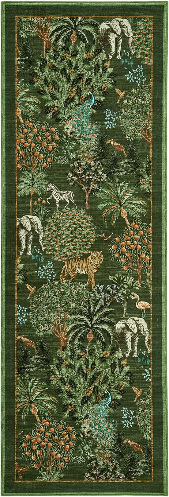 GarveeHome Jungle Rug 2x6 Kitchen Runner Rug Non Slip Washable Runners - Image 4