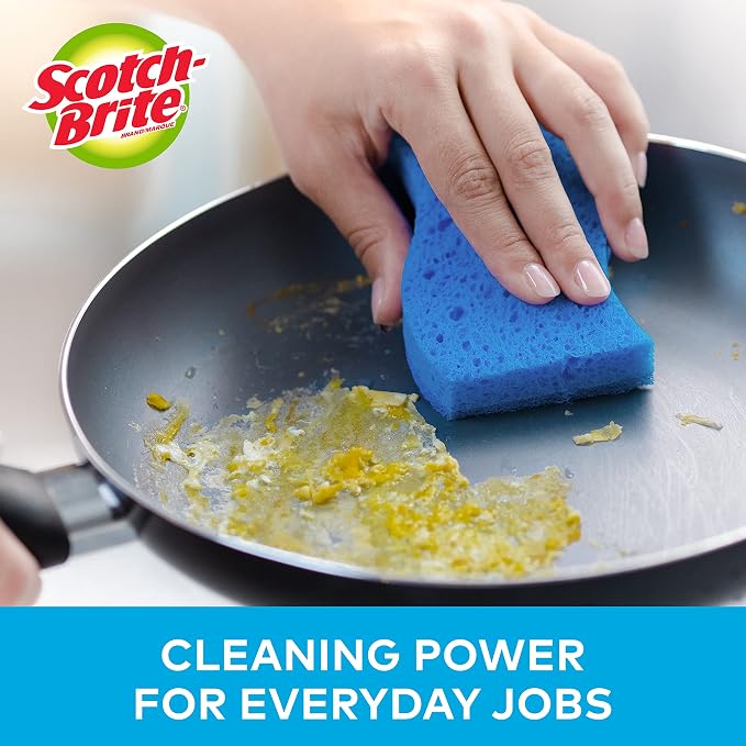 Scotch-Brite No Scratch Scrub Sponges, 4-1/2 x 2-1/2 x 7/10 in - Image 4