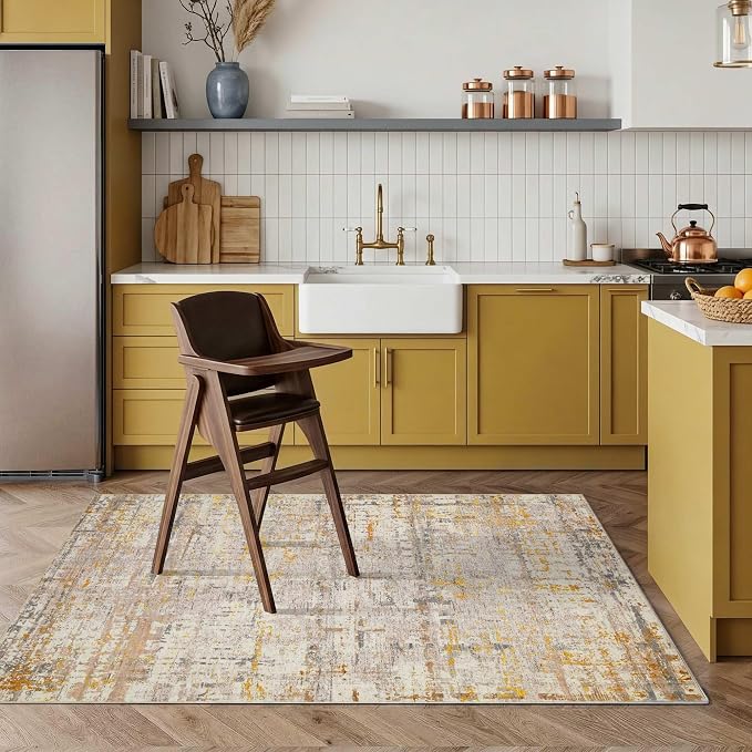 3x5 Washable Entryway Rug, Non Slip Boho Runner Rugs - Image 3