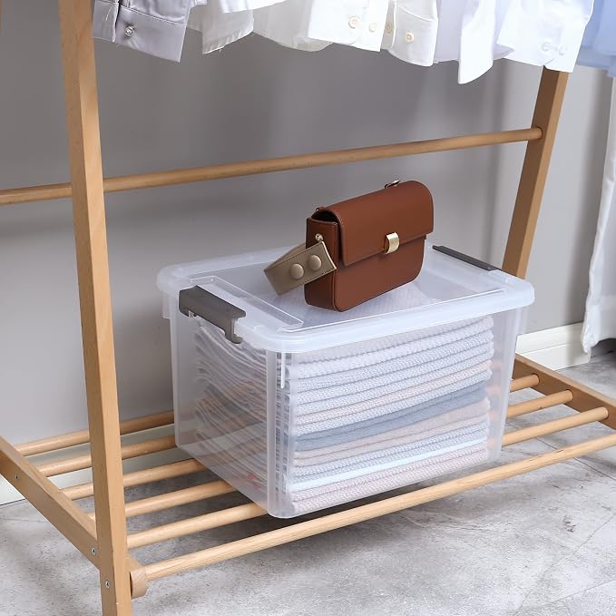 Citylife 6 Packs 32 QT Plastic Storage Bins - Image 4