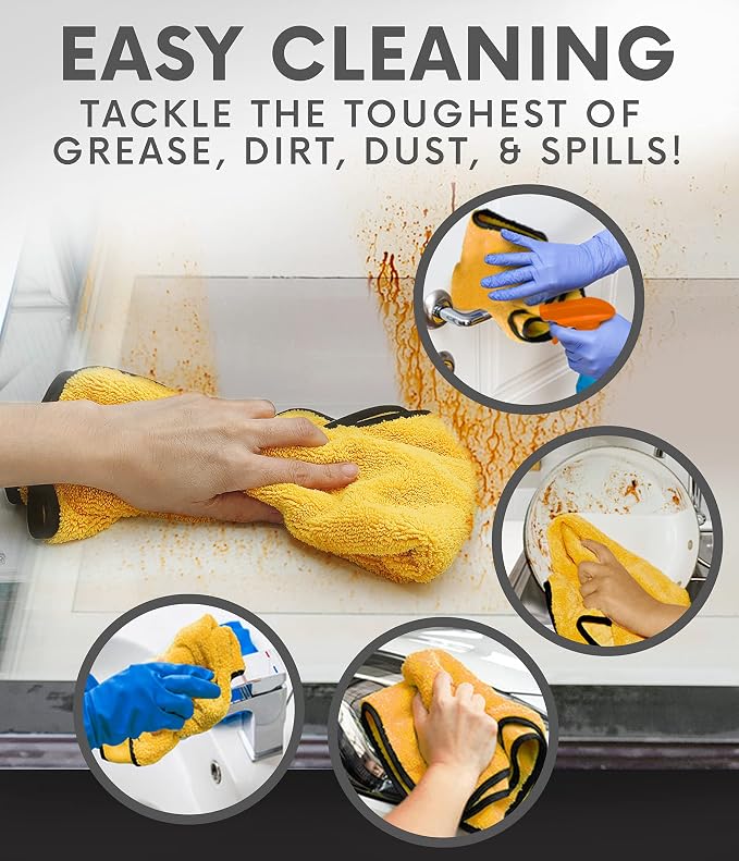 Solid Multipurpose Plush Microfiber Cleaning Cloth - Image 4
