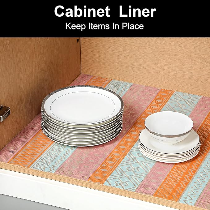 Cooyes Shelf and Drawer Liners for Kitchen Cabinets, Non Adhesive Cabinet Liner - Image 4