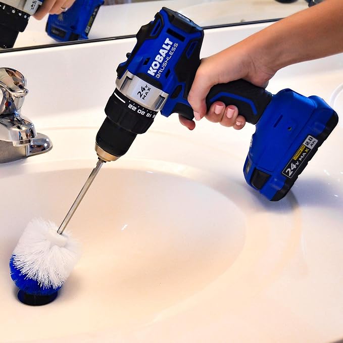 RotoScrub Long Reach Drill Brush Attachment, All Purpose - Image 4
