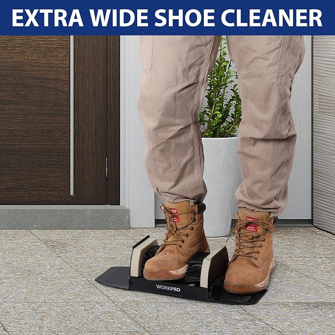 WORKPRO Boot Brush Scraper Outdoor, Shoe Cleaner Brush, Boot Scrubber, Heavy - Image 6