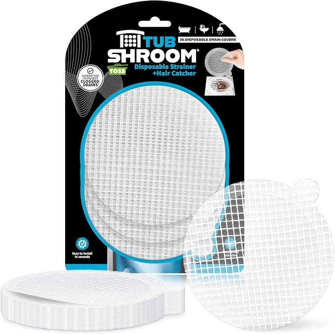 TubShroom Toss 26pk Disposable Drain Covers by TubShroom