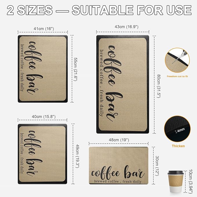 Dish Drying Mats for Kitchen Counter, Waterproof Coffee Mat for Countertop - Image 7