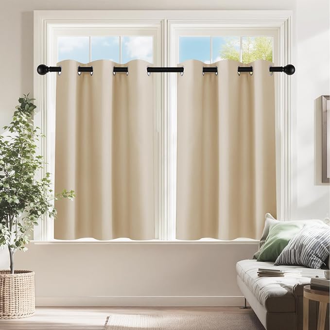 PONY DANCE RV Curtains 24 inch Length, Short Drapes by PONYDANCE