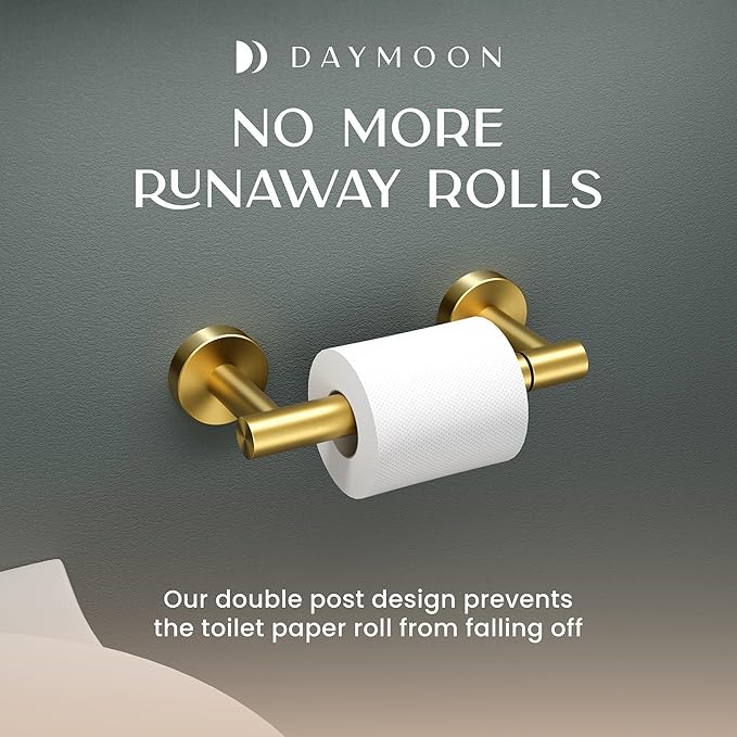 Day Moon™ Gold Toilet Paper Holder - Image 7