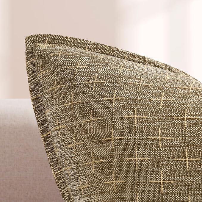 ZWJD Pillow Covers 18x18 Set of 2 Soft Polyester Textured Pillow Covers - Image 2