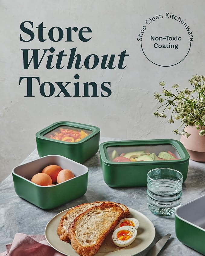 Caraway 2pc Glass Food Storage Set - Image 2