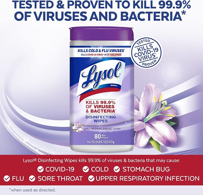 Lysol Disinfectant Wipes, Dorm Room Essentials - Image 3