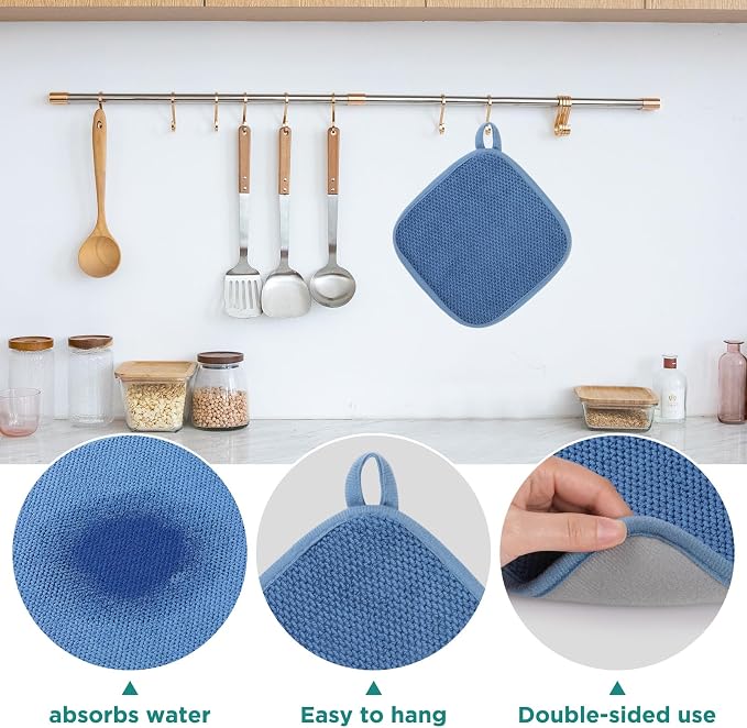 Microfiber Dish Drying Mat, Super Absorbent Kitchen Dish Drying Pad, Reversible - Image 4