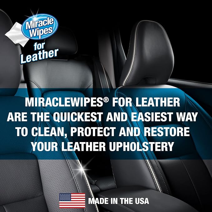 MiracleWipes for Leather Cleaning & Conditioning, Upholstery, and Moisturizes - Image 7