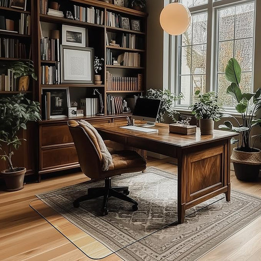 Office Chair Mat for Carpet & Hardwood, Upgraded 29" x 42" Dual Use Tempered - Image 2