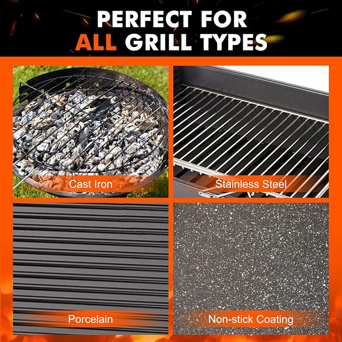 Grill Brush for Outdoor Grill Bristle Free, Reinforced Grill Cleaner Scraper - Image 6